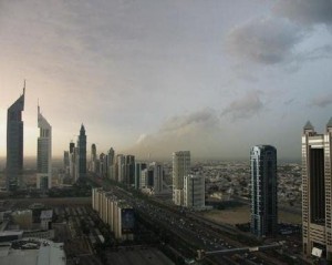 Aceeasi strada din Dubai dar in 2003 Dubai 2003